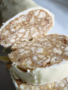 Salame di cioccolato bianco