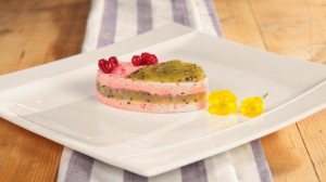 Savarin di melone con salsa al kiwi